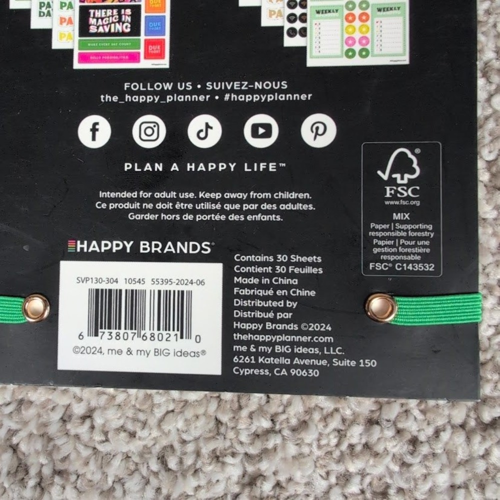 Happy Planner Classic Sticker Sheets 1444 Pieces Big Dollar‎ Energy - Picture 3 of 5